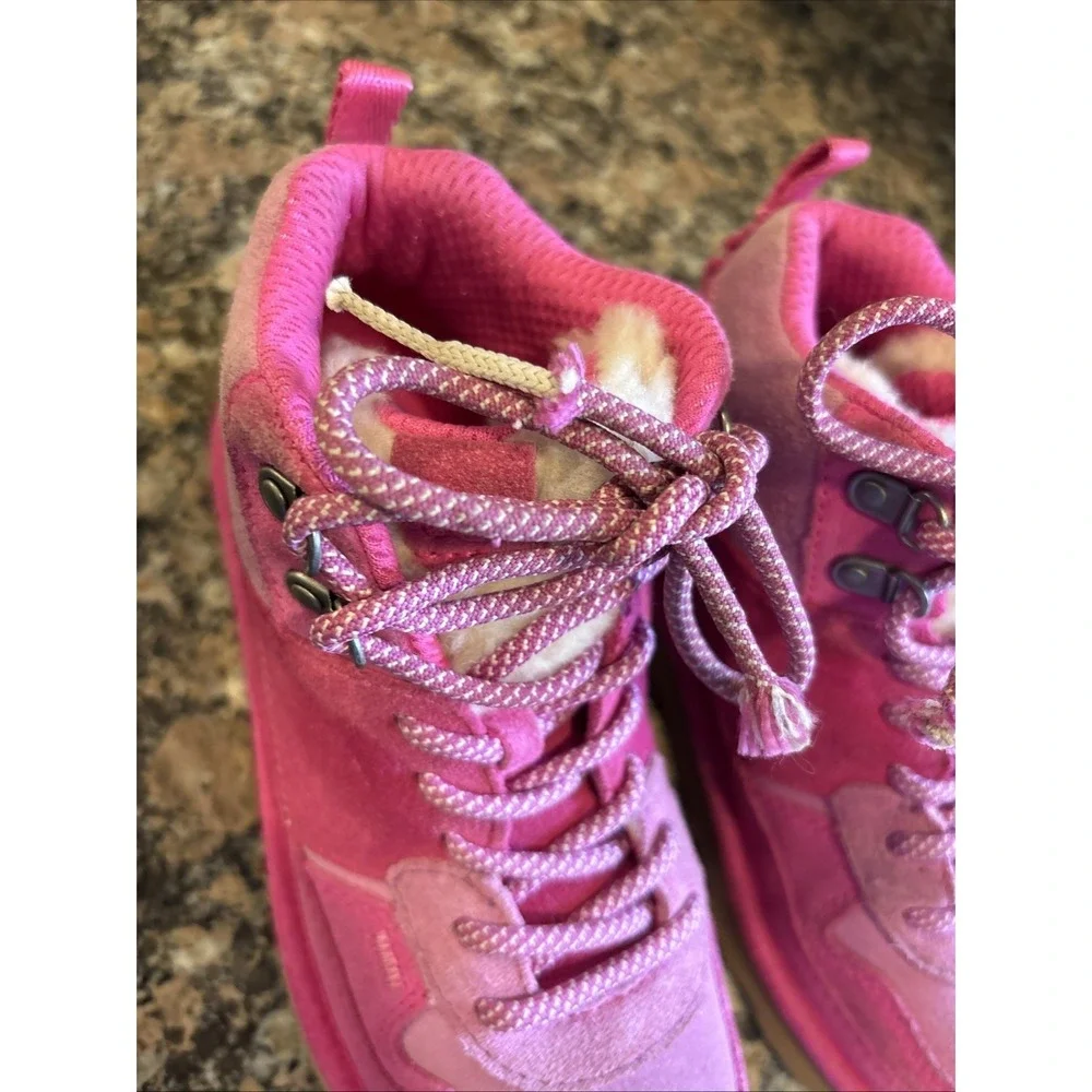 UGG Highland Hi Heritage Boots Pink Raspberry Sorbet 1134550K Kids 3 Women 5